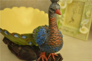 孔雀大號(hào)果盤 東南亞風(fēng)情家居裝飾的藝術(shù)之選